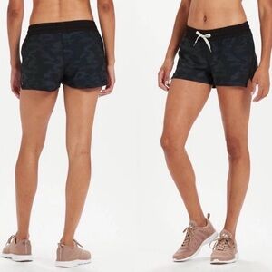 Women's Black Camo Athletic Shorts